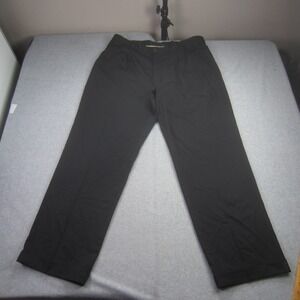 Nike Golf Pants Mens 38x32 Black Pleated Flat Front NikeFit Dry Chino Straight